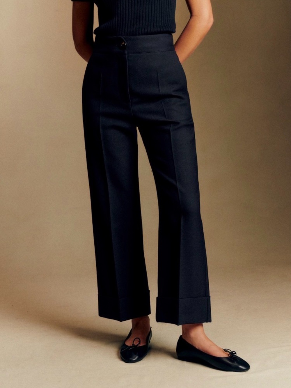 Sezane Damon Trousers in Navy size 36